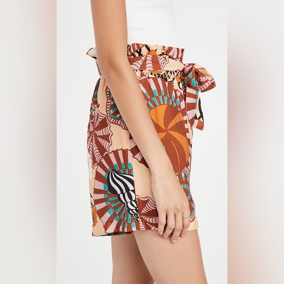 Scotch & Soda Sun Ray Viscose High Waisted Printed Shorts - Picture 3 of 8